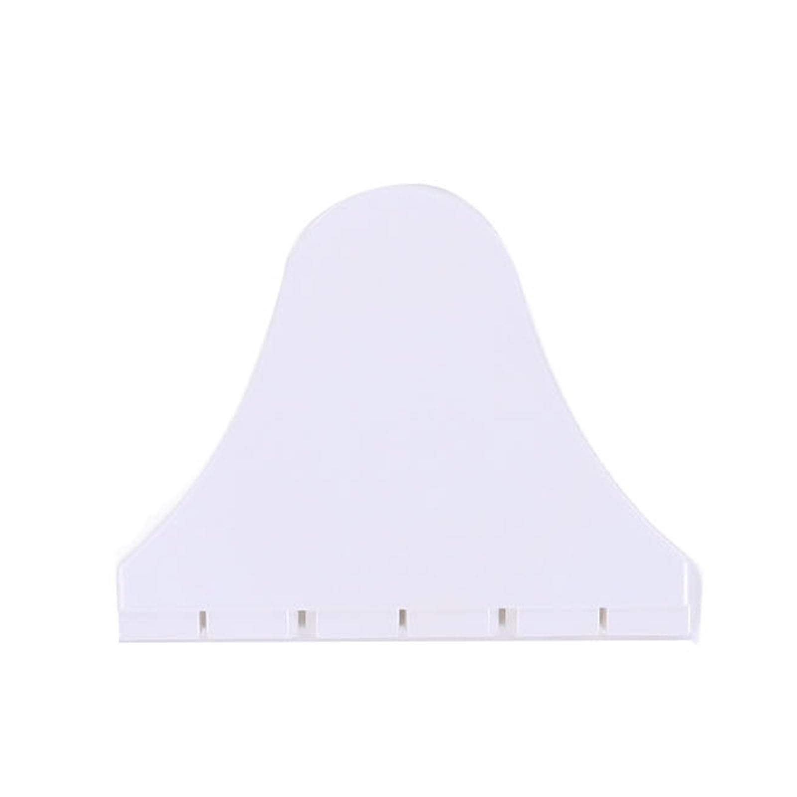 SEAFRONT Kit de Adaptador de Viga Transversal de Tubo de Ventilación de ABS, Conducto de Aire Redondo a Plano, 160mm con Secciones de Corte Ajustables para Derivación de Viga, sin Taladro