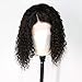 RULINDA Short Curly Wig Human Hair Brazilian Lace Front Human Hair Wigs With Baby Hair Pre Plucked Bleached Knots (10inch)