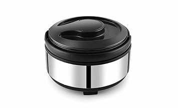 Insulated Casserole | High Grade Stainless Steel | Insulated | Steel Interior | Puff Insulated Lid | Keeps Chapati, Food, Curry | Easy to Carry Handle | Sturdy Base 1500ML Pack of 1