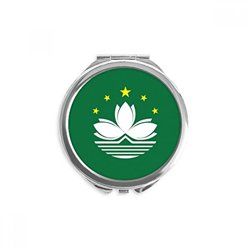 Miroir rond portable motif drapeau Macao une idée cadeau originale pour voyageuse