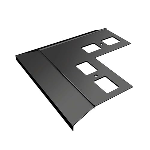 Renoplast® Alluminio Angolo 90° per profilo di gronda K100 Grafite | Finitura di terrazze| Pavimenti in piastrelle su malta adesiva | Sistemi di drenaggio dell'acqua Profilo angolare | Anticorrosione