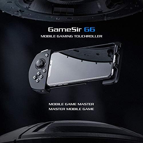 Veecome G6 Mobile Gaming Touchroller Wireless Controller Bluetooth5.0 with 3D Joystick Trigger Buttons G-Touch Technology for iOS for FPS MOBA Games