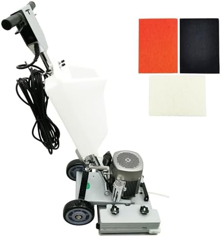 BEILOCKERY 110V Floor Polishing Machine, Square Chassis Multi-functional Floor Scrubber Machine, Heavy Duty Grinding Buffer