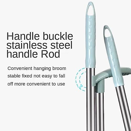 Besen- und Kehrschaufel-Set mit langem Stiel, rotierendes Besen-Set, Besen und aufrecht stehende Kehrschaufel mit Kammzähnen, Kombi-Set for das Kehren von Böden im Zimmer, in der Küche, im Büro, in de – Bild 6