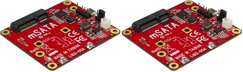 Image of StarTech.com USB to mSATA Converter for Raspberry Pi and Development Boards - USB to mini SATA Adapter for Raspberry Pi (PIB2MS1) (Pack of 2)