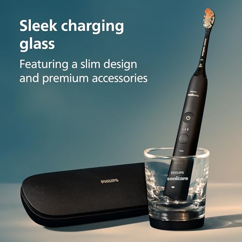 Philips Sonicare DiamondClean 9500 Electric Toothbrush 3 Brush Heads, Black - image 9