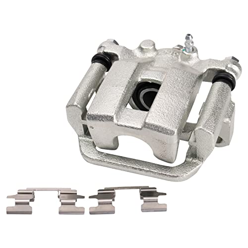 Image of TRQ Rear Right Brake Caliper w /Bracket Passenger Side | For 2013-2021 Nissan Leaf 2014-2020 Rogue 2017-2022 Rogue Sport
