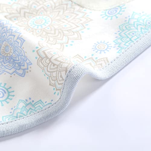 Sense-U Swaddle Blanket Adjustable Original Infant Baby Wrap Soft Cotton Blue Floral Print (3-6m)
