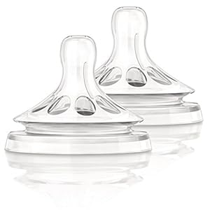Philips Avent Natural Teat 4 Holes Fast Flow for 6months and above, Pack of 2