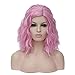 Produktbild 36cm Rosa Kurze Bob Wave Synthetische Perrücken FüR Frauen HitzebestäNdig Cosplay Halloween Weihnachten Party PerüCke