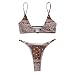 De Maillot Menstruel Deux maillots de bain bikini imprimés Paisley Women Swimwear Thong pièce Ring Linked Swimwears Tankinis Set Bikini Latex Sexy