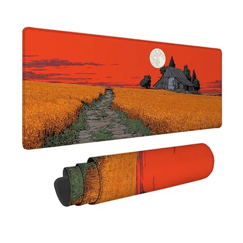 Tapis de souris XXL jaune 1500x800mm le cadeau idéal pour aménager un bureau gamer