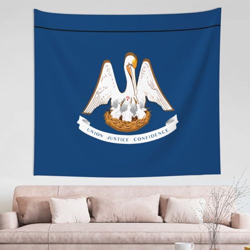 Tapisserie murale pour cacher un mur abime decoration drapeau Louisiane TYUMH
