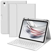BQSS Teclado for iPad 11ª Generación A16 2025/10ª Generación 2022, QWERTY Español Ñ, Desmontable Bluetooth Magnéticamente Teclado para iPad 10/11 Gen(Púrpura)