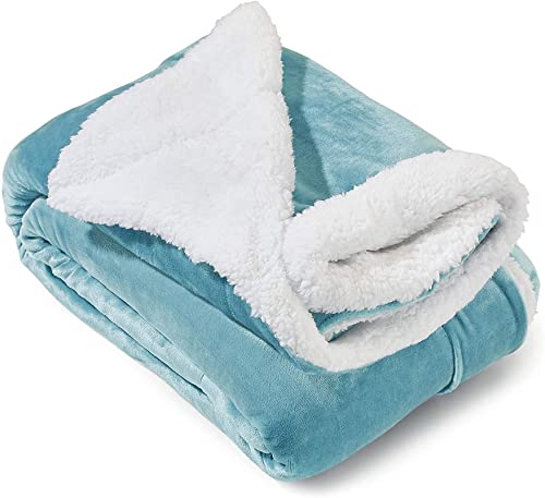 BSB HOME Baby Boy's and Baby Girl's Luxury Flannel Sherpa Heavy Winter Blanket/Wrapping Sheet for Babies/Kids (Sky Blue, 0-5 Years)-image-45
