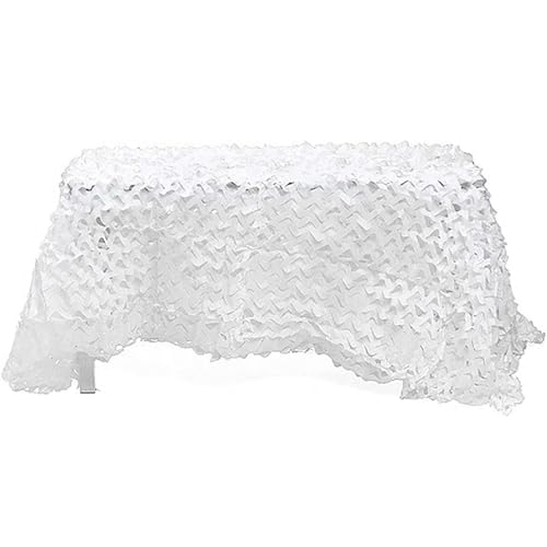 AYSMYGS Red de Camuflaje Blanca, 4M*6M Red de Sombra para Exteriores, 2.0M*3.0M 5.0M*6.0M 6.0M*10.0M, Protección Solar y toldo con protección UV, Patio pérgola Jardín(3.0x4.0m/9.8x13ft)