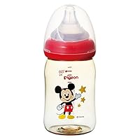 【哺乳瓶】母乳実感　ミッキー　240ml　2本セット ピジョン240ml 母乳実感 ミッキー柄 哺乳びん