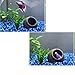 Ceramic Jar Aquarium Decorations Fish Tank Cave Breeding Cones Cave Fish Tank Ornaments for Amano Shrimp Cichlid Bonsai to Play, Hide and Rest - Black
