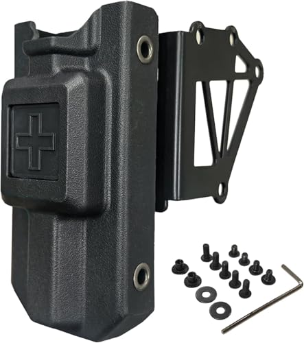 Woltechz Tactical Tourniquet Holder for Gun Holster Adapter Mount Compatible with QLS & 3-Hole Duty Holsters Quick Access TQ Case for CAT Gen 7 & Older Police Duty Gear