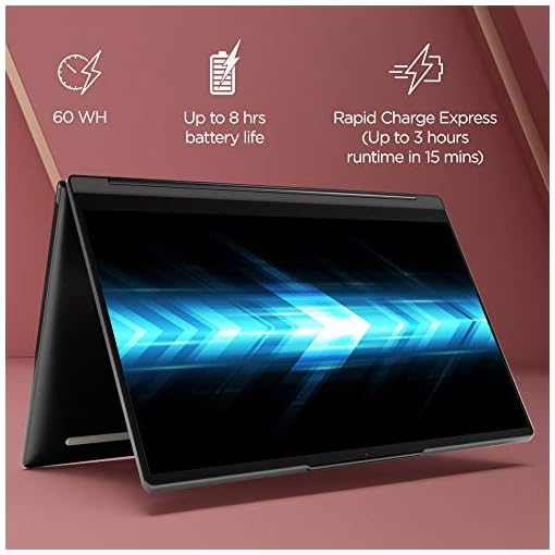 Lenovo Yoga 9 Intel Evo Core i7 11th Gen 14" (35.56cm) 4K 2-in-1 Convertible Touchscreen Laptop (16GB/1TB SSD/Win11/Office/Integrated Pen/3Yr Warranty/Shadow Black/Leather Surface/1.44Kg), 82BG00BSIN - Image 8
