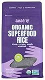 Jasberry - Organic Superfood Rice, Soft & Aromatic Whole Grain Purple Rice, High in Antioxidants, Non-GMO, Gluten-Free, Easy to Cook, Versatile USDA Certified Organic, Vegan (Pack of 1)