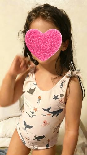 Image of Girls Swimsuit One Piece Bathing Suit Bowknot Summer Beachwear Animals Dolphin Whale Sunsuit Backless Swimwear UPF50+