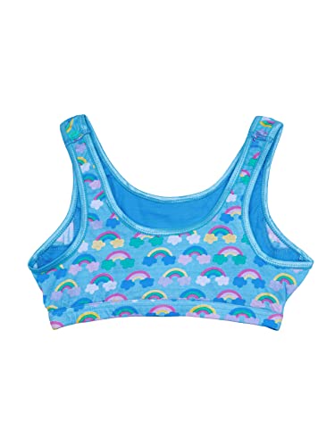Cotton Girls Beginner Training Sports Teenager Bra With Double Front Layering Wide Strap, Non Wired - Pack Of 5 For Girls - Xx Small #TOP6