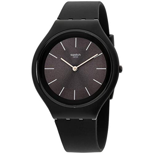 ایگرد | قیمت و خرید Swatch Men's Quartz Watch with Silicone Strap, Black,  21 (Model: SVUB106)