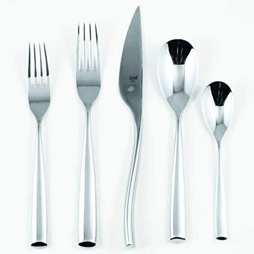 MEPRA Cutlery PCS Arte 5 Piece Place Setting, Stainless Steel, Silver