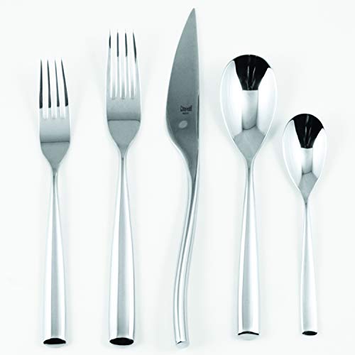 Mepra Cutlery Pcs Arte 5 Piece Place Setting, Stainless Steel, Silver #TOP3