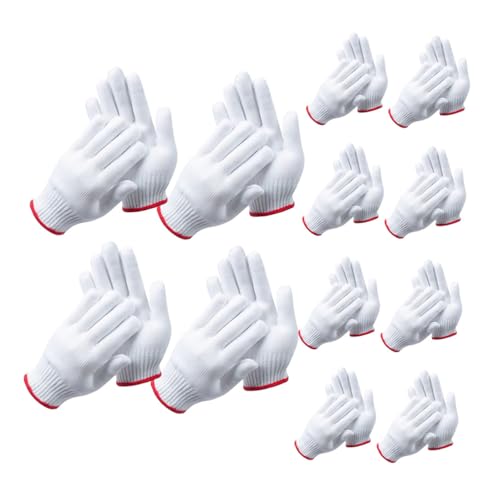 Guantes de trabajo reutilizables de algodón 500d, protección para manos y dedos