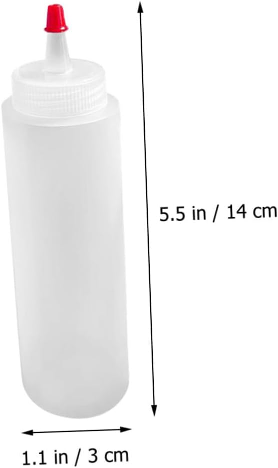 15pcs 2oz Plastic Ketchup Dispenser Bottles with Lid Design, Mini Condiment Squeeze Bottles for Bbq Sauce and Salad Dressing, Kitchen Sauce Containers for Home and Picnic Use image 2