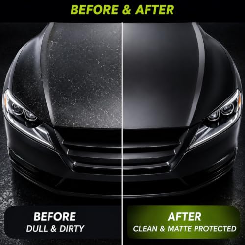 Image of CAR SAAZ Matte Care Combo Pack | MatteX Car Shampoo 1L & Matte Polish Protectant 500ml | Matte Paint Cleaner & UV Protection | Restores Matte Finish for Cars & Bikes