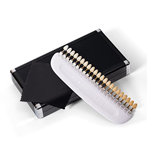 Image of Teeth Whitening Shade Guide Professional 3D R-22 Tooth Whitening Shade Chart with 22 Colors - Tooth Bleaching Shade Chart