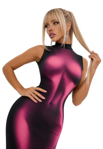 Bona Fide Robe d'Été Femme - Moulante et Sexy - Tissu Doux et Extensible