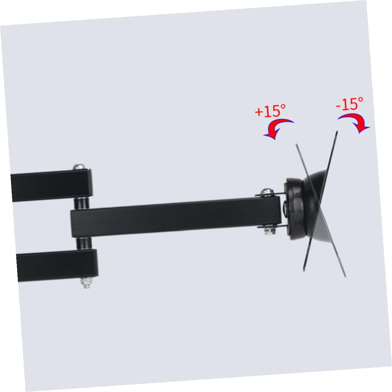 Holibanna Soporte de Pared para Monitor LCD LED Fijo con Inclinación para Panel Plano Negro Compatible para TV y Monitor