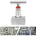 YiAndeli Stainless Steel Straight Needle Valve, 5 Sizes NPT Female Connection, 2 Port Industrial Hydraulic Flow Control Valve for Piping Needs, Up to 6000 PSI Silver, 1in