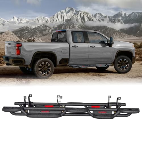 Estribos de acero para Chevy Silverado/GMC Sierra 2019-2025