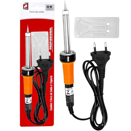 Ferro De Solda Barcelona Profissional Com Suporte Soldagem De Estanho 40w 127v