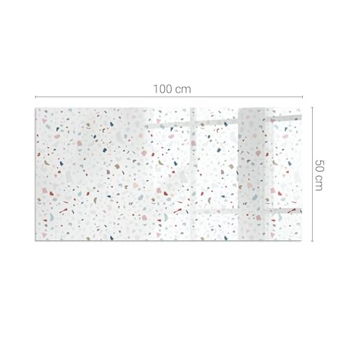 Placa base de cristal texturizado de 100x50 cm con cantos pulidos de alta resistencia 3