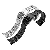 Generico Compatibile con cinturini for orologi EF-521 533 534 535 539 544 546 554 563 in acciaio inossidabile(EF-535)