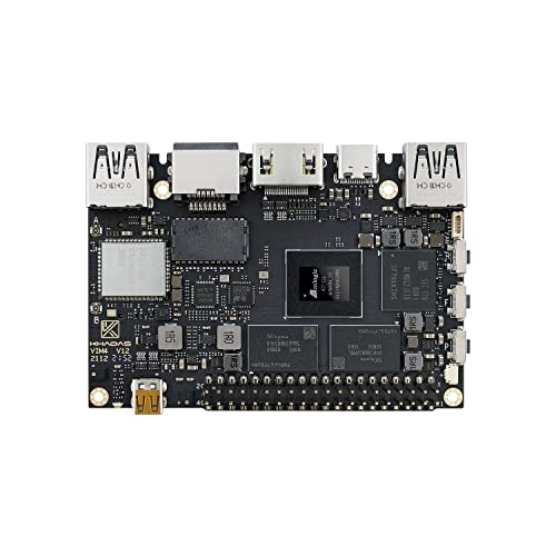 Image of Khadas VIM4 Amlogic A311D2 Single Board Computer with Active Cooling Kit Supports 4K UI and HDMI Input, 4 Display Interfaces, LAN WiFi 6 & Bluetooth 5.1, 8GB 64bit LPDDR4X 2016MHz