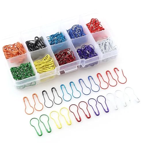 Stitch Markers 1800 Pcs Safety Pins Creative Gourd Shape Metal Clips Marker Hangtag DIY Sewing Tools Crafts Knitting Accessories(Mix)