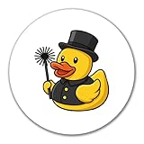 Huuraa Aufkleber Quietscheente Schornsteinfeger Gummiente Kaminfeger Geschenk 10cm Quietscheente Schornsteinfeger Geschenkidee