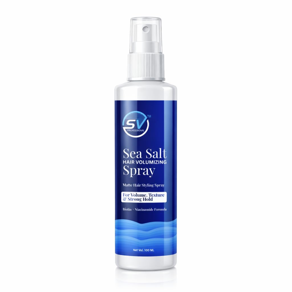 Hair Volumizing Texture Sea Salt Spray 100ml | Strong Hold & Matte Finish | Derma Tested | Enriched with Niacinamide & Biotin | Hair Setting Spray for Men & Women-image-25