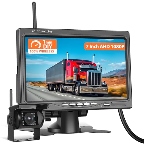 【Trasmissione wireless nitida, eccellenti prestazioni anti-interferenza】 Questa telecamera per la retromarcia è dotata di risoluzione 1080P, la nitidezza del segnale video è migliorata fino al 50% e adotta una potente tecnologia anti-interferenza per garantire una trasmissione stabile anche in aree con traffico intenso.