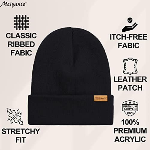 Beanie Hats for Men & Women - Warm Stocking Caps for Men & Women, Cuffed Knit Thermal Hats, Gift for Him & Her - Image 4