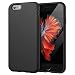 Produktbild JETech Silikon Hülle für iPhone 6s/6 4,7 Zoll, Seidigem Ganzkörper Schutzhülle Case Cover, Stoßfeste Abdeckung mit Mikrofaserfutter (Schwarz)