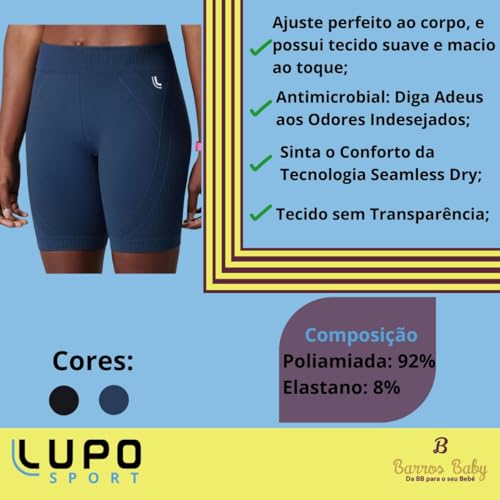 Bermuda Lupo Max, 71311 Feminina, Azul Marinho XG