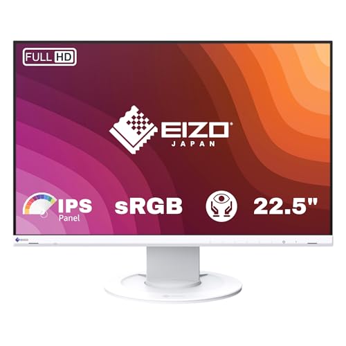 Image of EIZO FlexScan EV2360 Monitor for PC 22.5 Inch IPS Display 1920x1200 Resolution with Auto EcoView, Flicker-Free, Eye Care, Height Adjustable Ergonomic Stand, Energy Star Certified for Office & Home Use